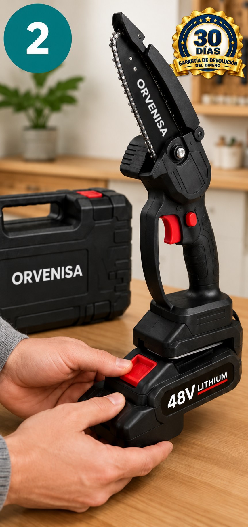 Mini Motosierra Eléctrica 48V Orvenisa