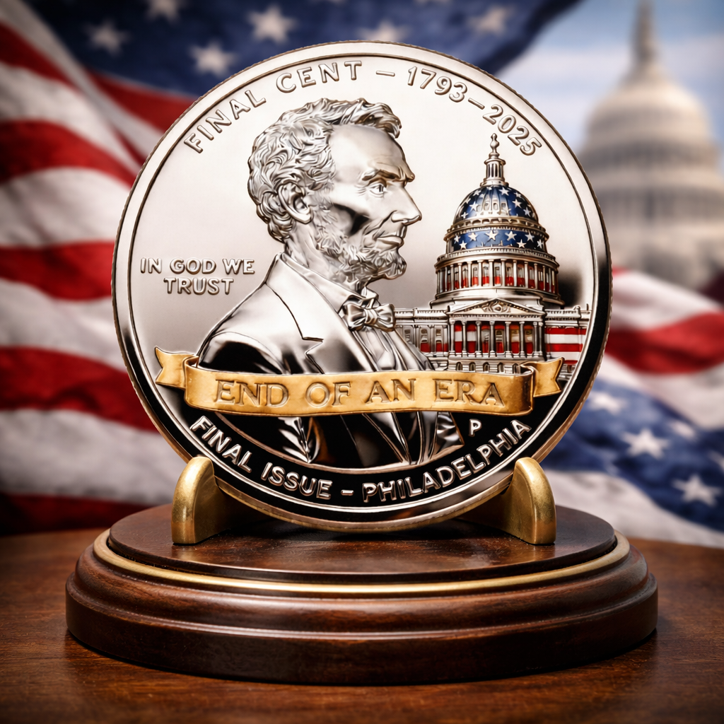 Front side – Lincoln and the U.S. Capitol, End of an Era