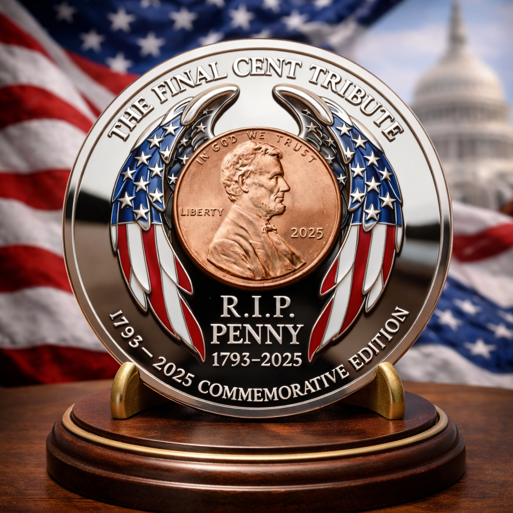 Back side – The Final Cent Tribute, R.I.P. Penny 1793–2025