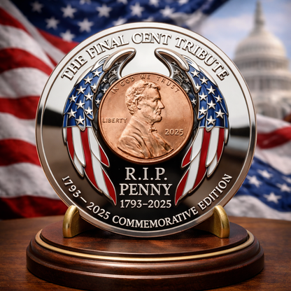 Back side – The Final Cent Tribute, R.I.P. Penny 1793–2025