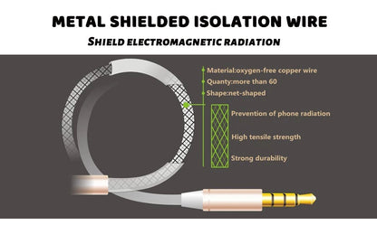 Air Tube EMF Blocking Anti-Radiation Earphones