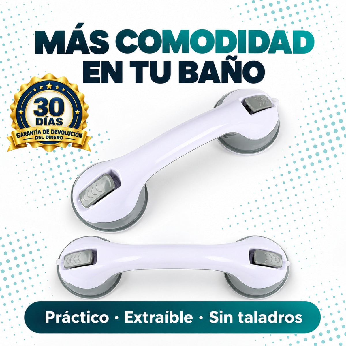 Asidero de baño con ventosas Orvenisa