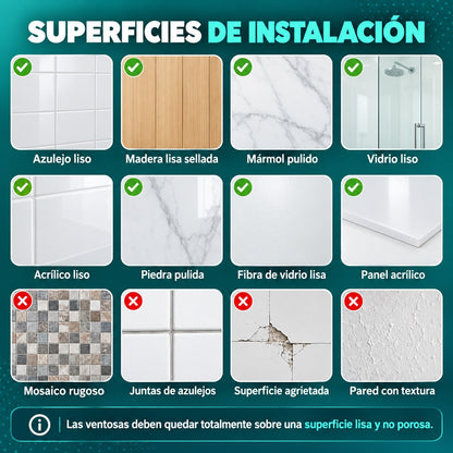 Asidero de baño con ventosas Orvenisa