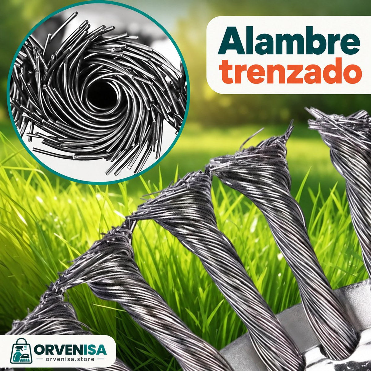 Cabezal de alambre de acero para desbrozadora Orvenisa