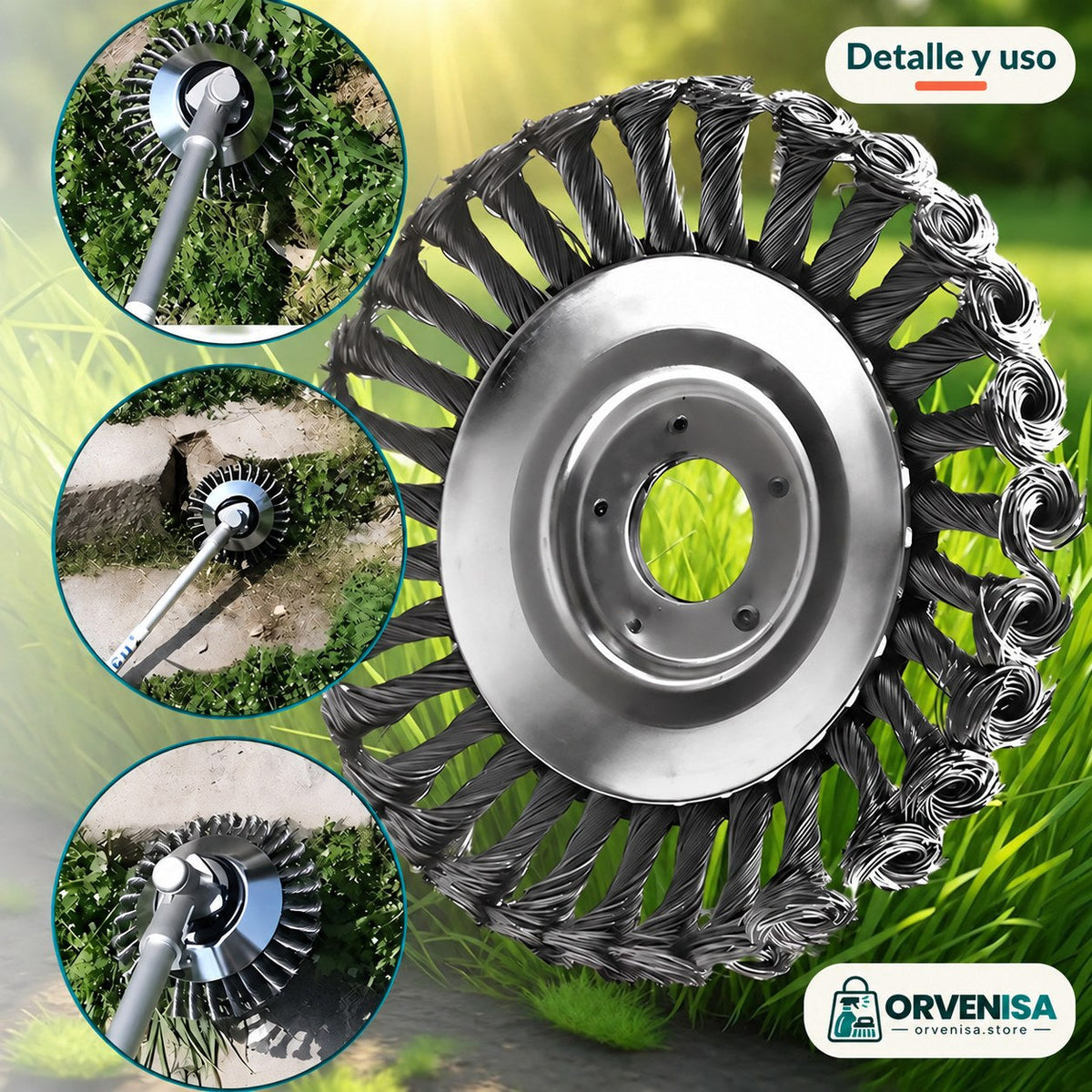 Cabezal de alambre de acero para desbrozadora Orvenisa