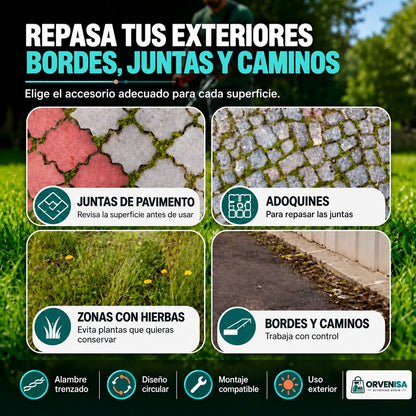 Cabezal de alambre de acero para desbrozadora Orvenisa