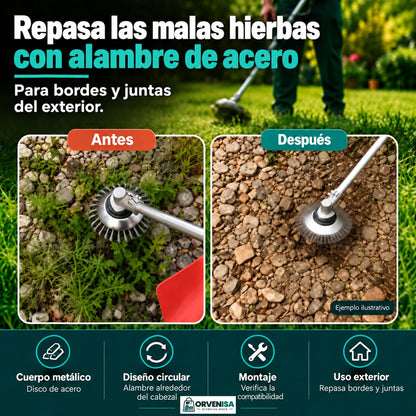 Cabezal de alambre de acero para desbrozadora Orvenisa