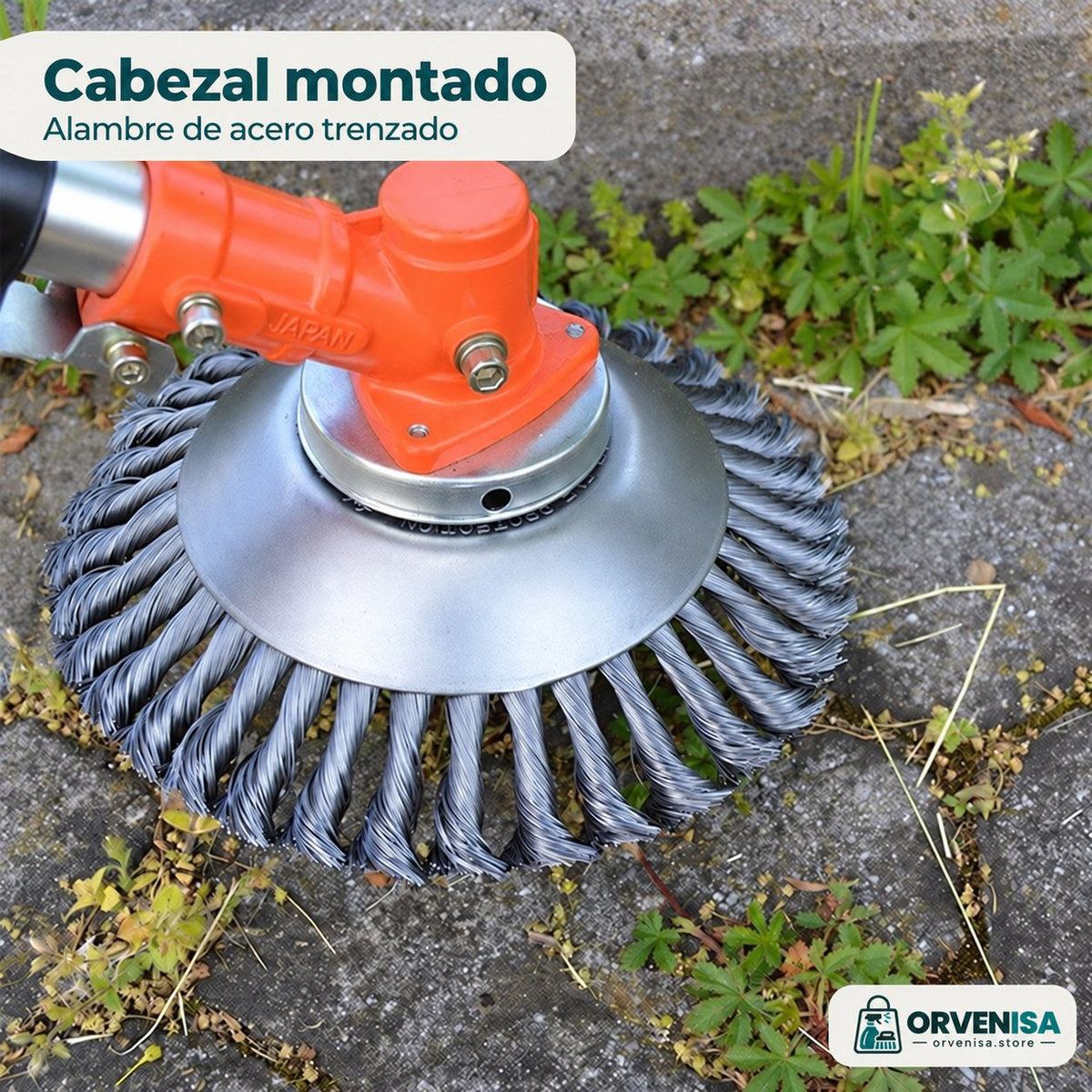 Cabezal de alambre de acero para desbrozadora Orvenisa