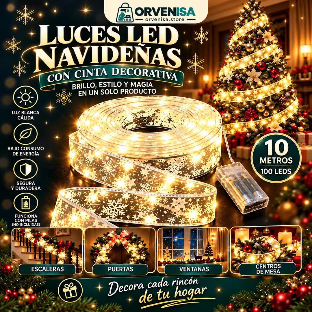 Cinta LED Navideña 10 m Orvenisa