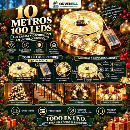 Cinta LED Navideña 10 m Orvenisa