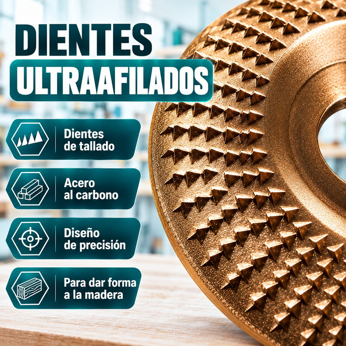 Set de 3 discos de desbaste para madera Orvenisa