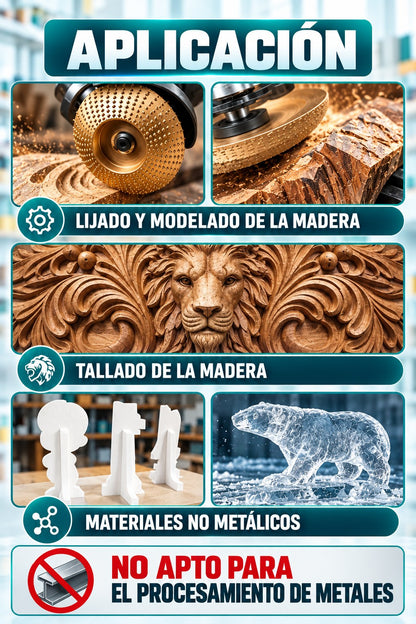 Set de 3 discos de desbaste para madera Orvenisa