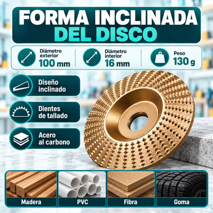 Set de 3 discos de desbaste para madera Orvenisa