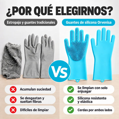 Guantes de silicona 2 en 1 Orvenisa