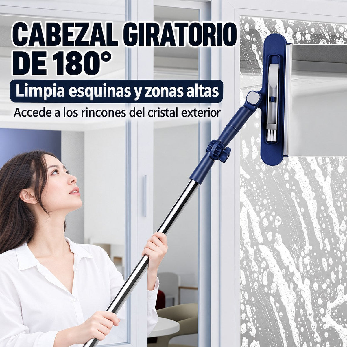 Limpiacristales articulado 180° Orvenisa