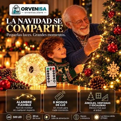Luces de Hada 500 LED (20 m) Orvenisa