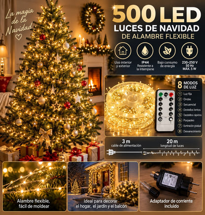Luces de Hada 500 LED (20 m) Orvenisa