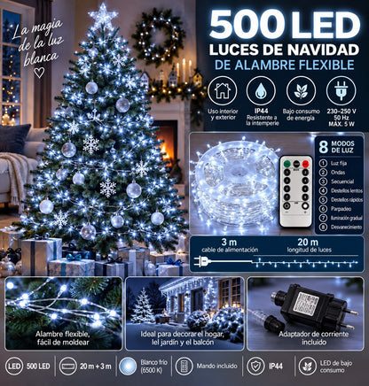 Luces de Hada 500 LED (20 m) Orvenisa