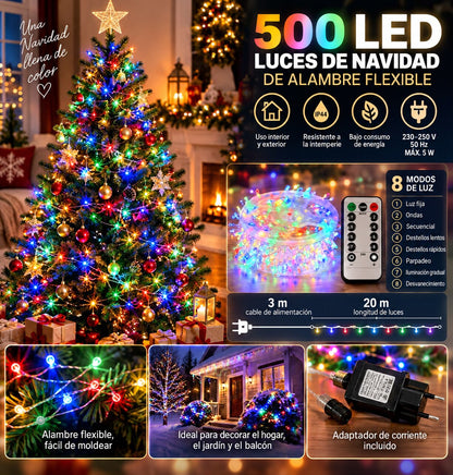 Luces de Hada 500 LED (20 m) Orvenisa
