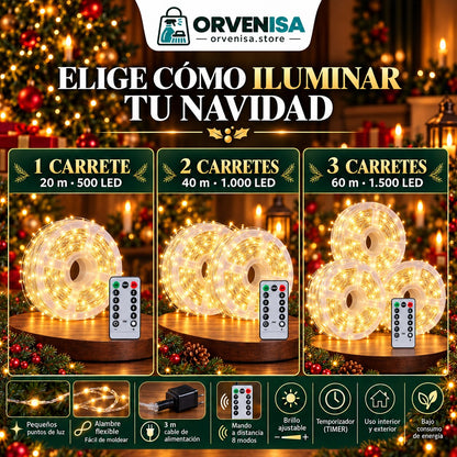 Luces de Hada 500 LED (20 m) Orvenisa