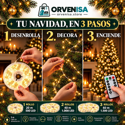 Luces de Hada 500 LED (20 m) Orvenisa