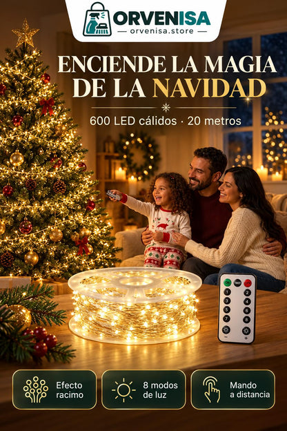 Luces de Hada 600 LED (20 m) Orvenisa