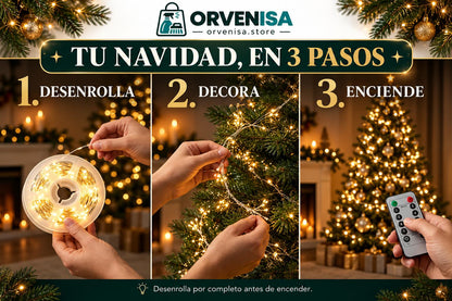 Luces de Hada 600 LED (20 m) Orvenisa