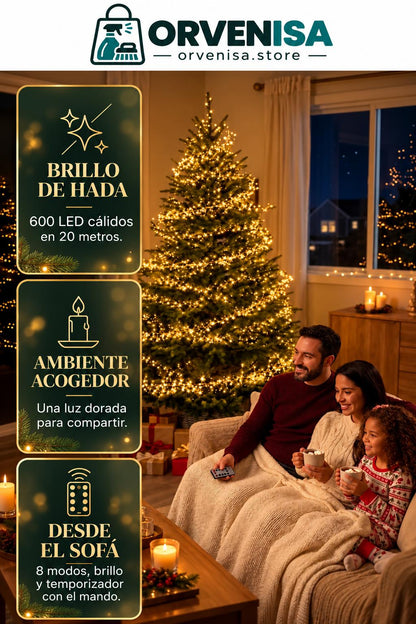Luces de Hada 600 LED (20 m) Orvenisa