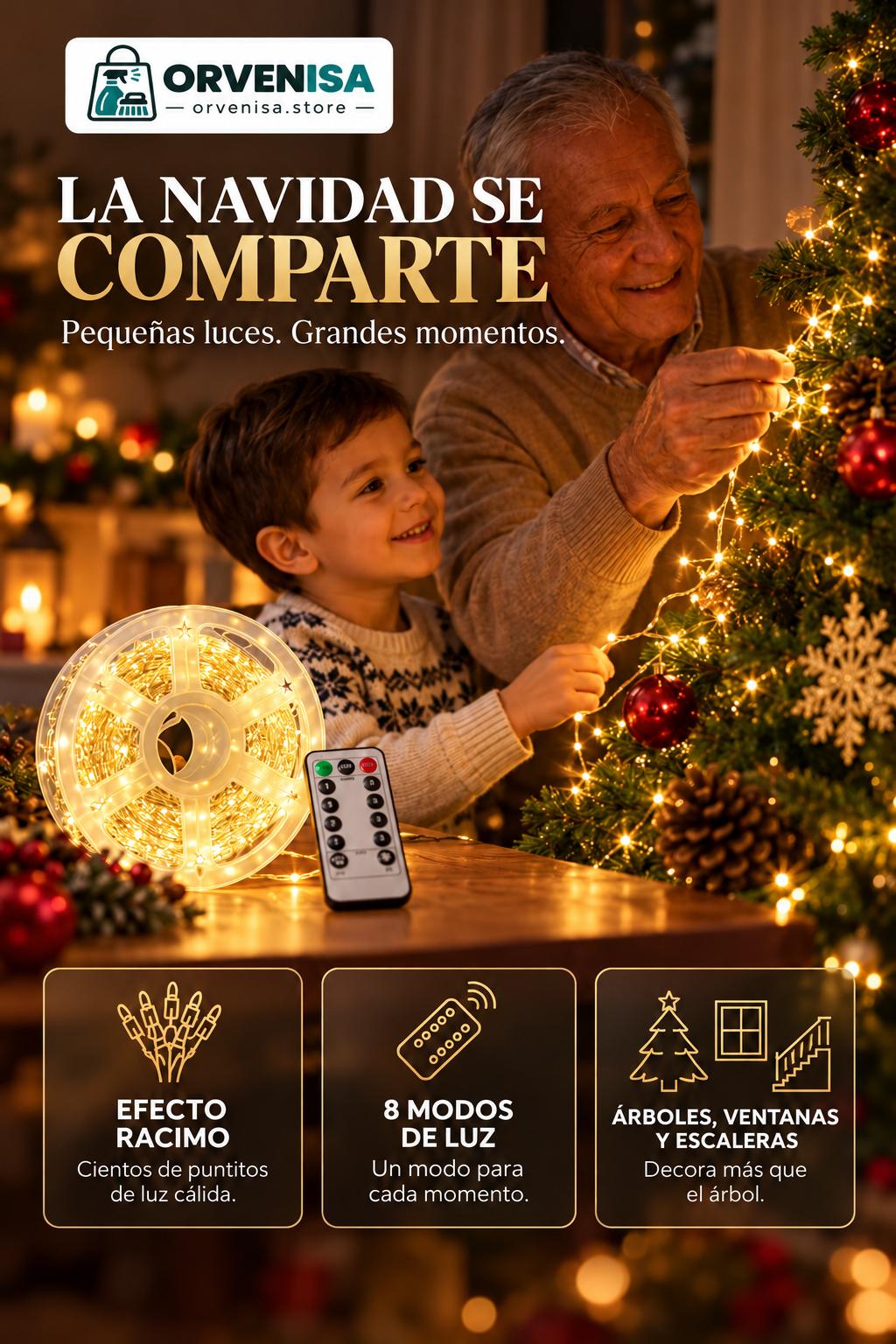 Luces de Hada 600 LED (20 m) Orvenisa