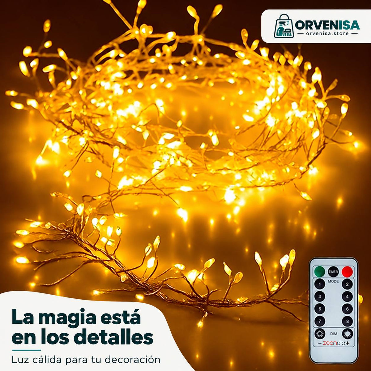 Luces de Hada 600 LED (20 m) Orvenisa