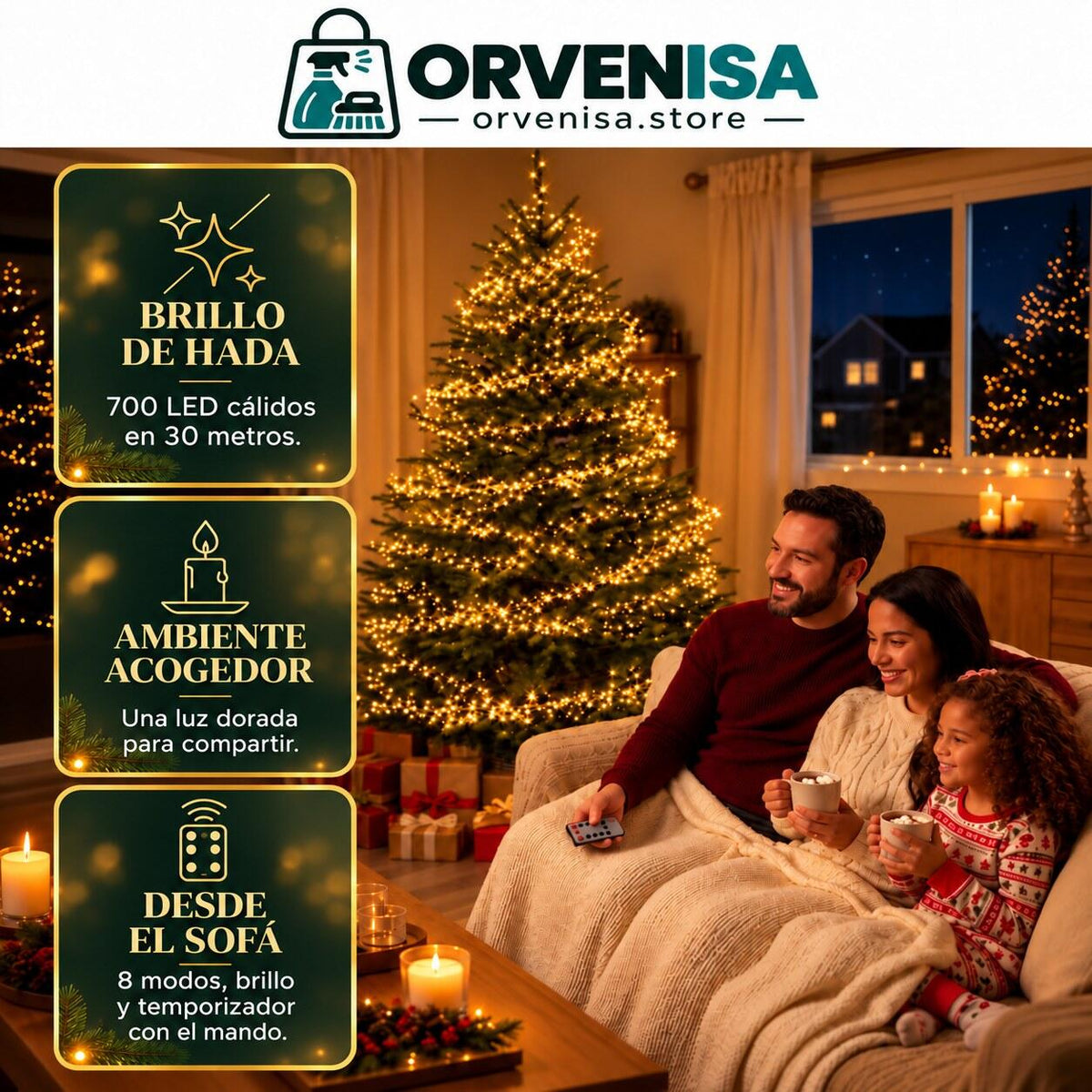 Luces de Hada 700 LED (30 m) Orvenisa