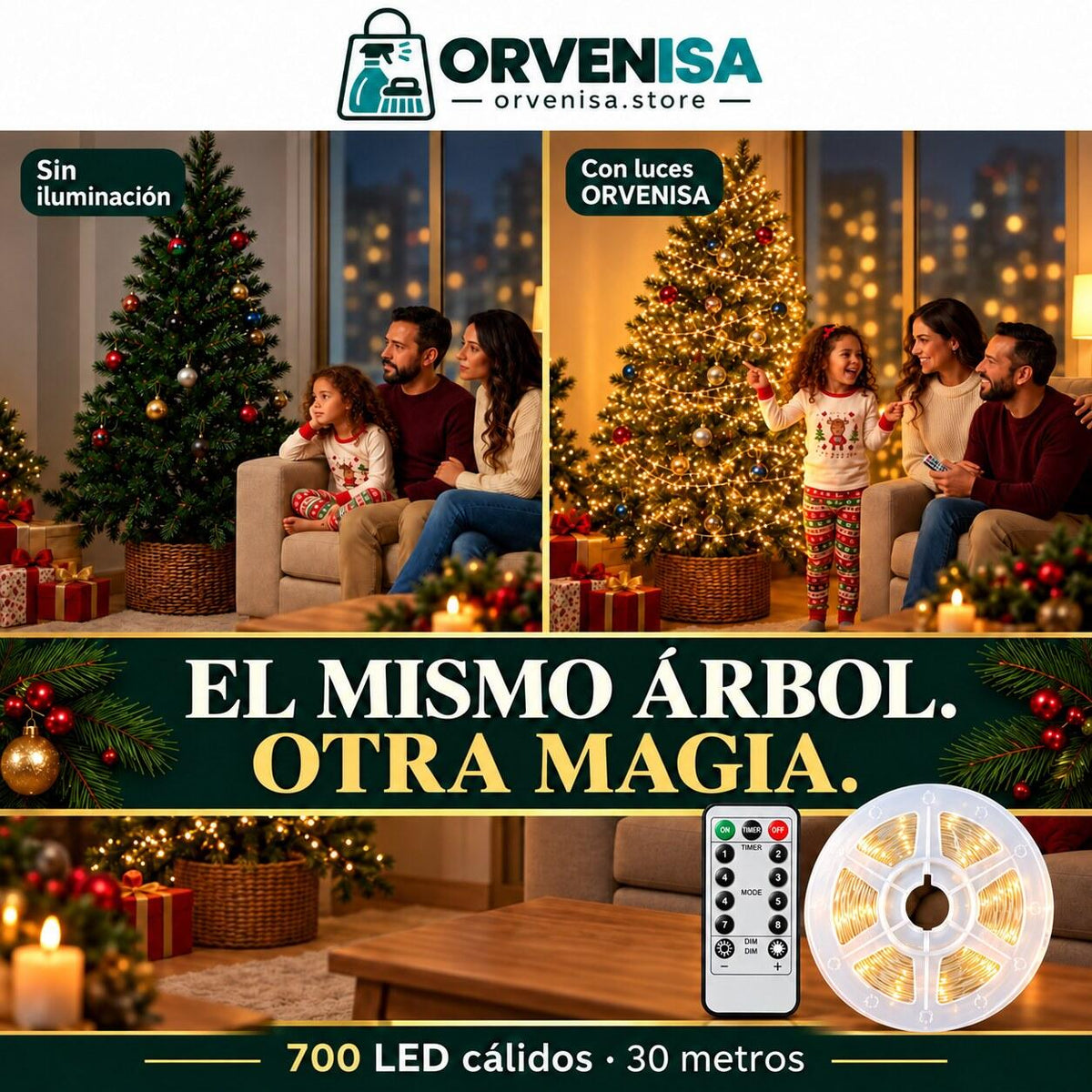 Luces de Hada 700 LED (30 m) Orvenisa