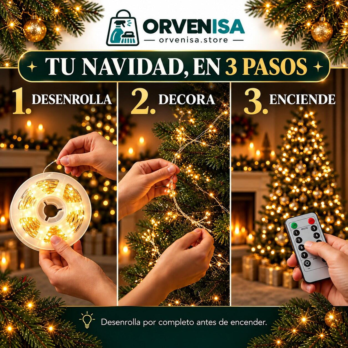 Luces de Hada 700 LED (30 m) Orvenisa