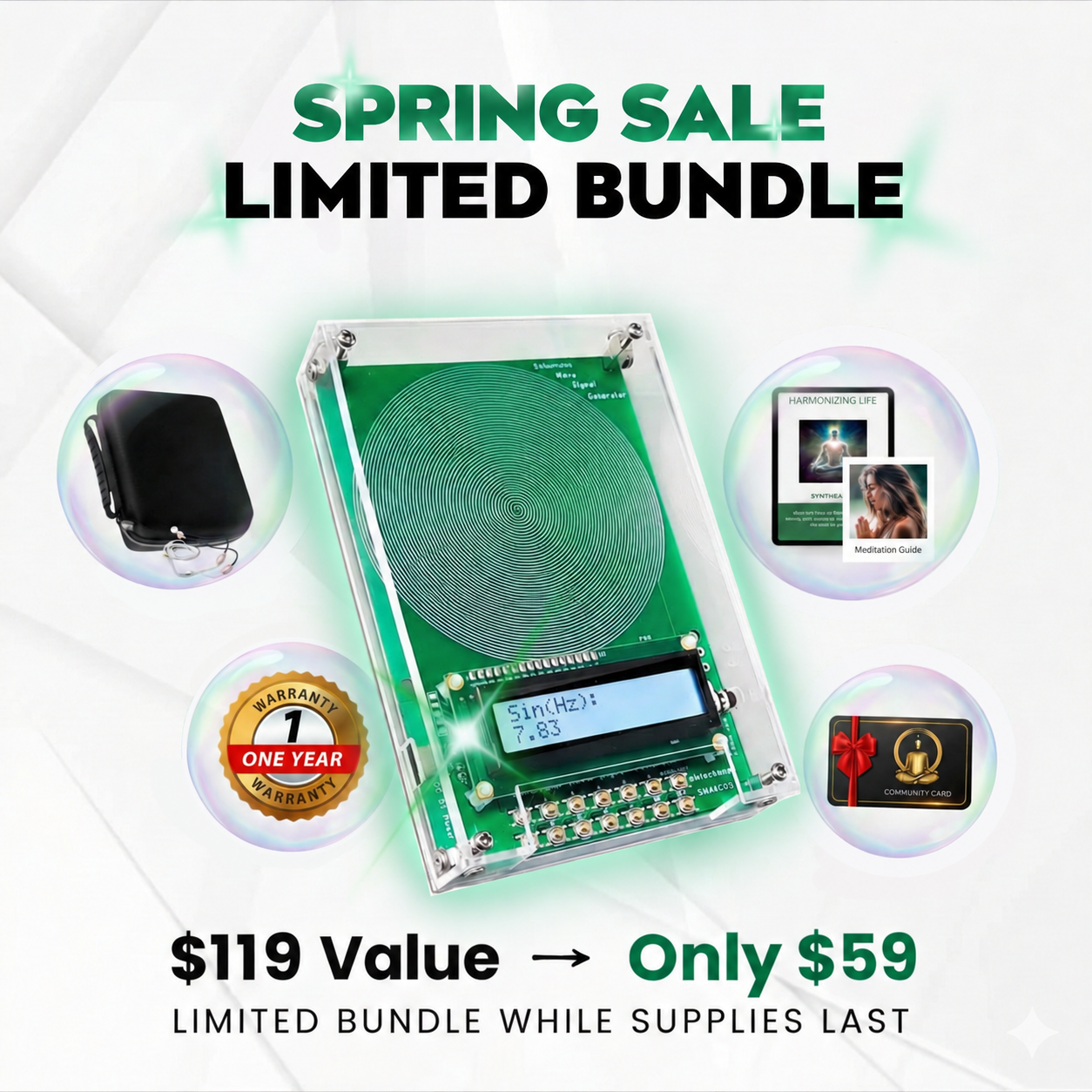 Bio-Healing Frequency Generator V2 LIMITED BUNDLE
