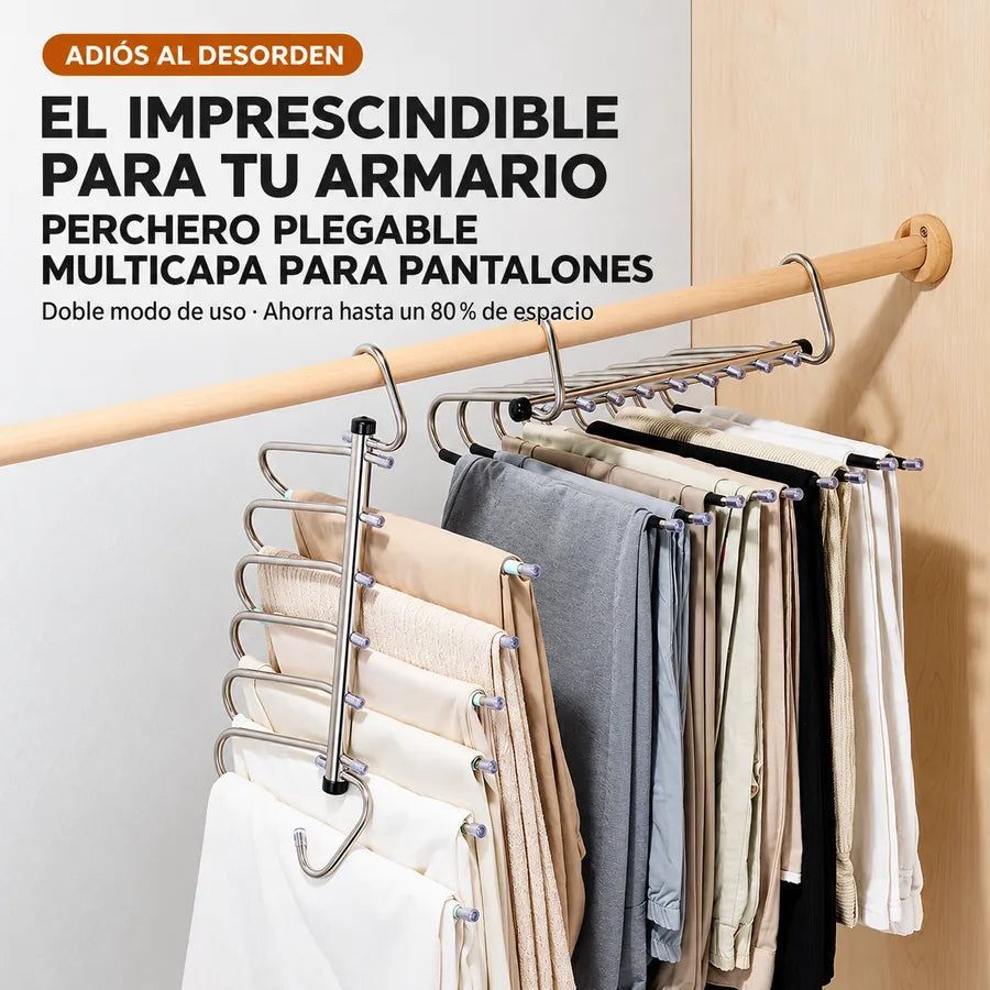 Percha plegable 5 prendas Orvenisa