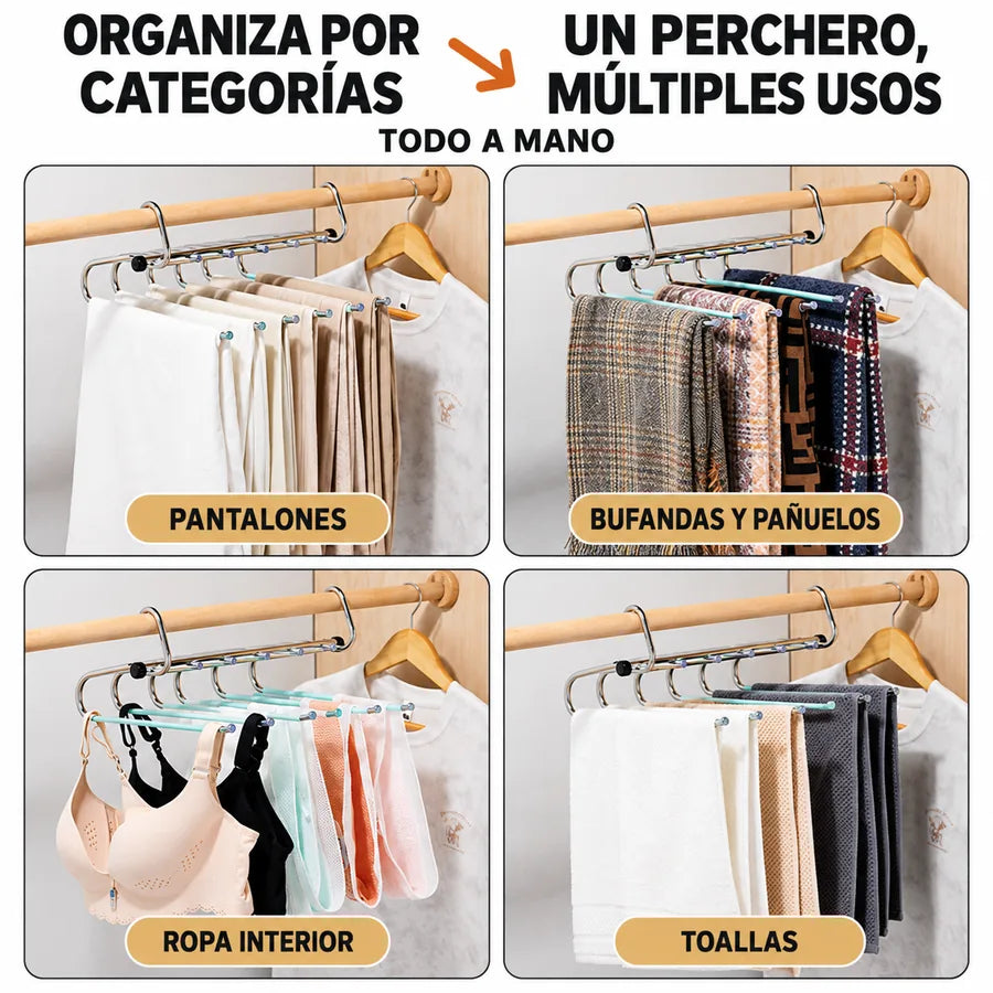 Percha plegable 5 prendas Orvenisa