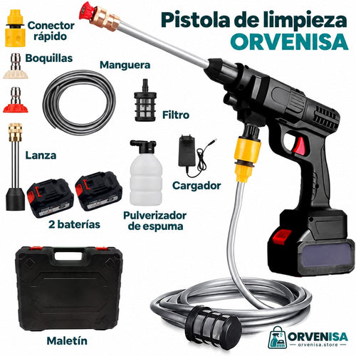 Pistola de limpieza a presión a batería Orvenisa