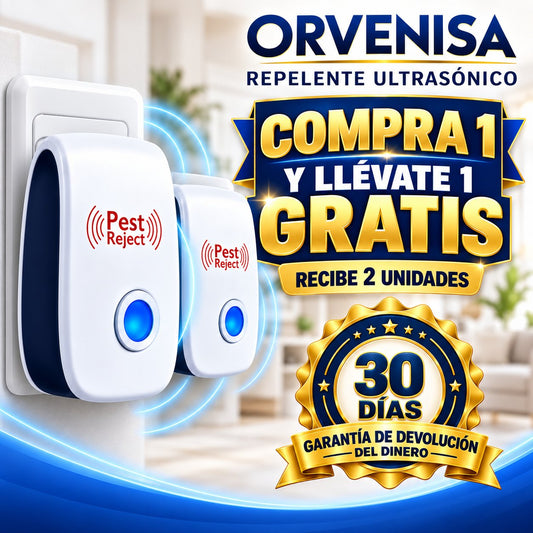 Repelente ultrasónico de insectos y ratones Orvenisa