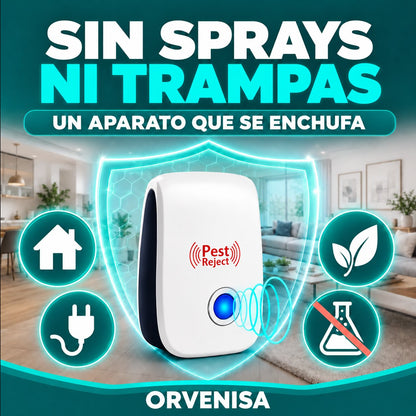 Repelente ultrasónico de insectos y ratones Orvenisa