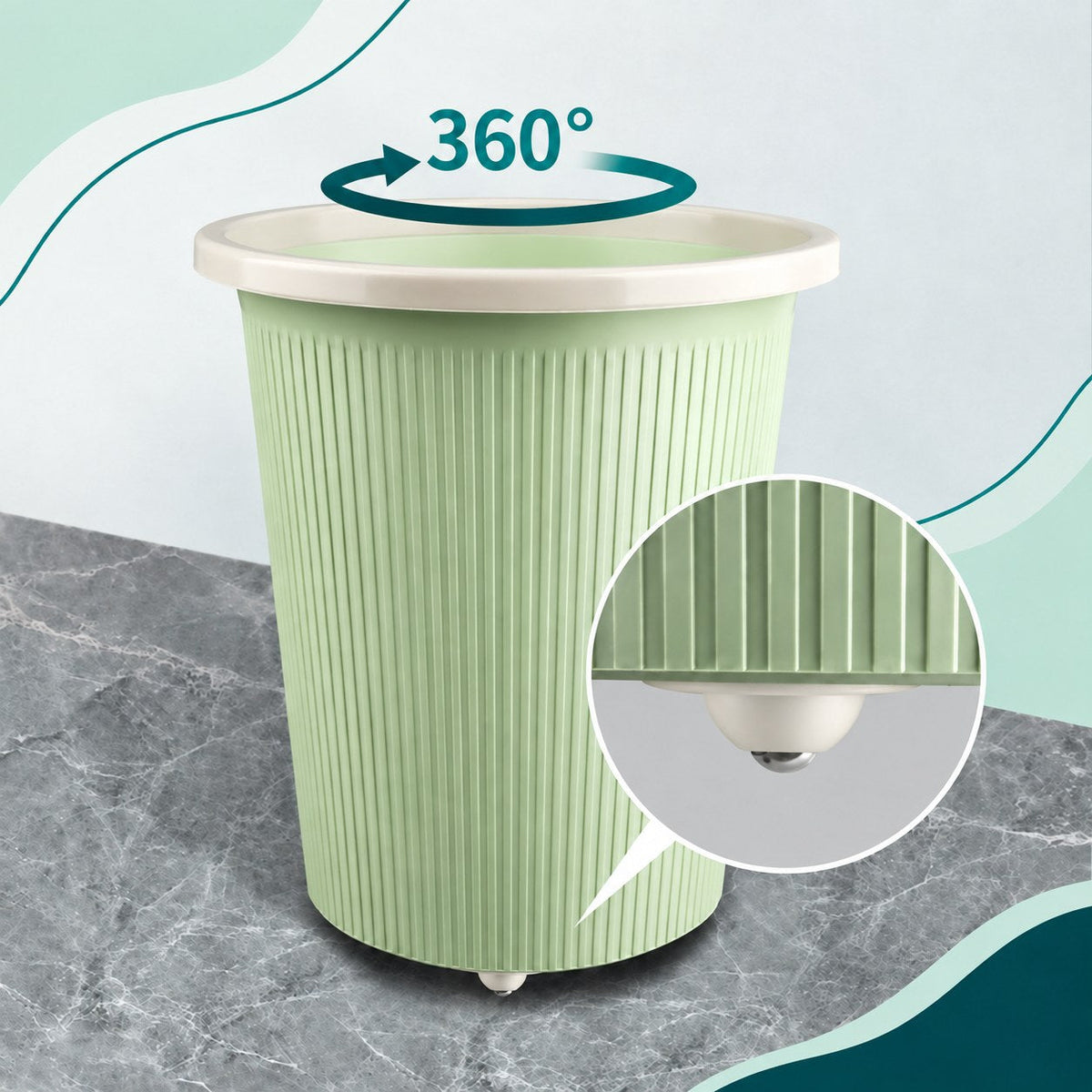 Set de 16 ruedas adhesivas mini 360° Orvenisa