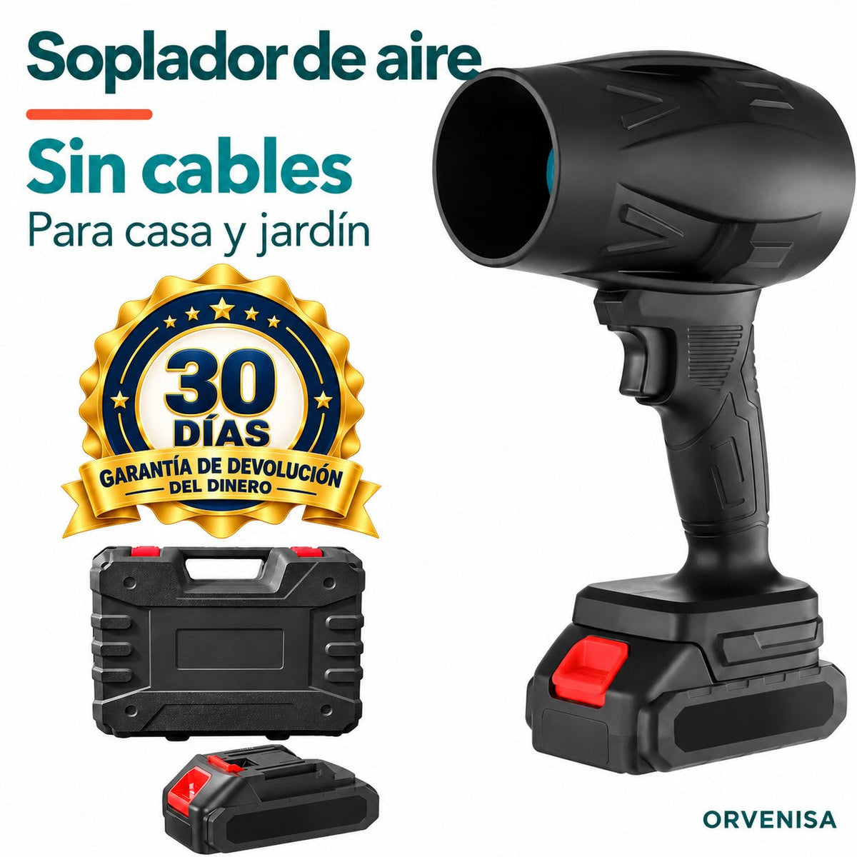 Mini Soplador Turbo Inalámbrico Orvenisa