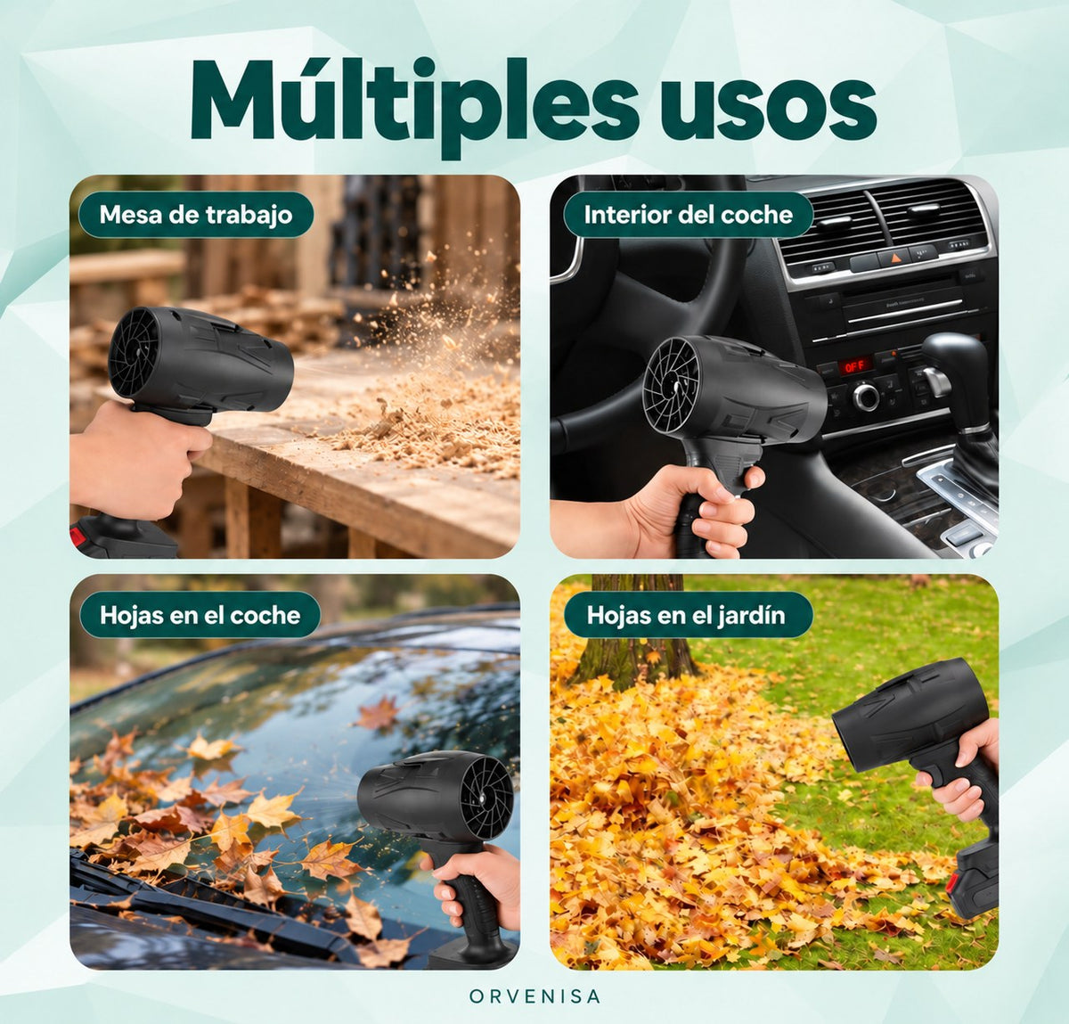 Mini Soplador Turbo Inalámbrico Orvenisa